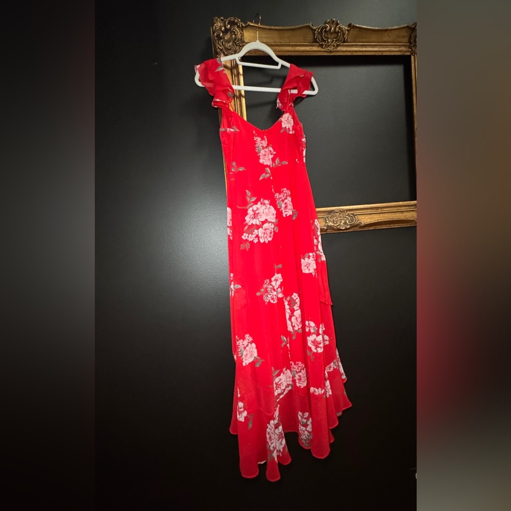NEW Floral Red Dress